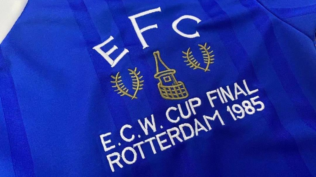 Camiseta retro local de la Copa del Everton 1985