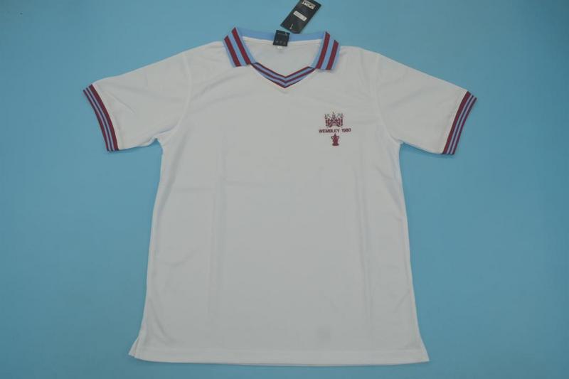 Camiseta retro de visitante del West Ham United 1980