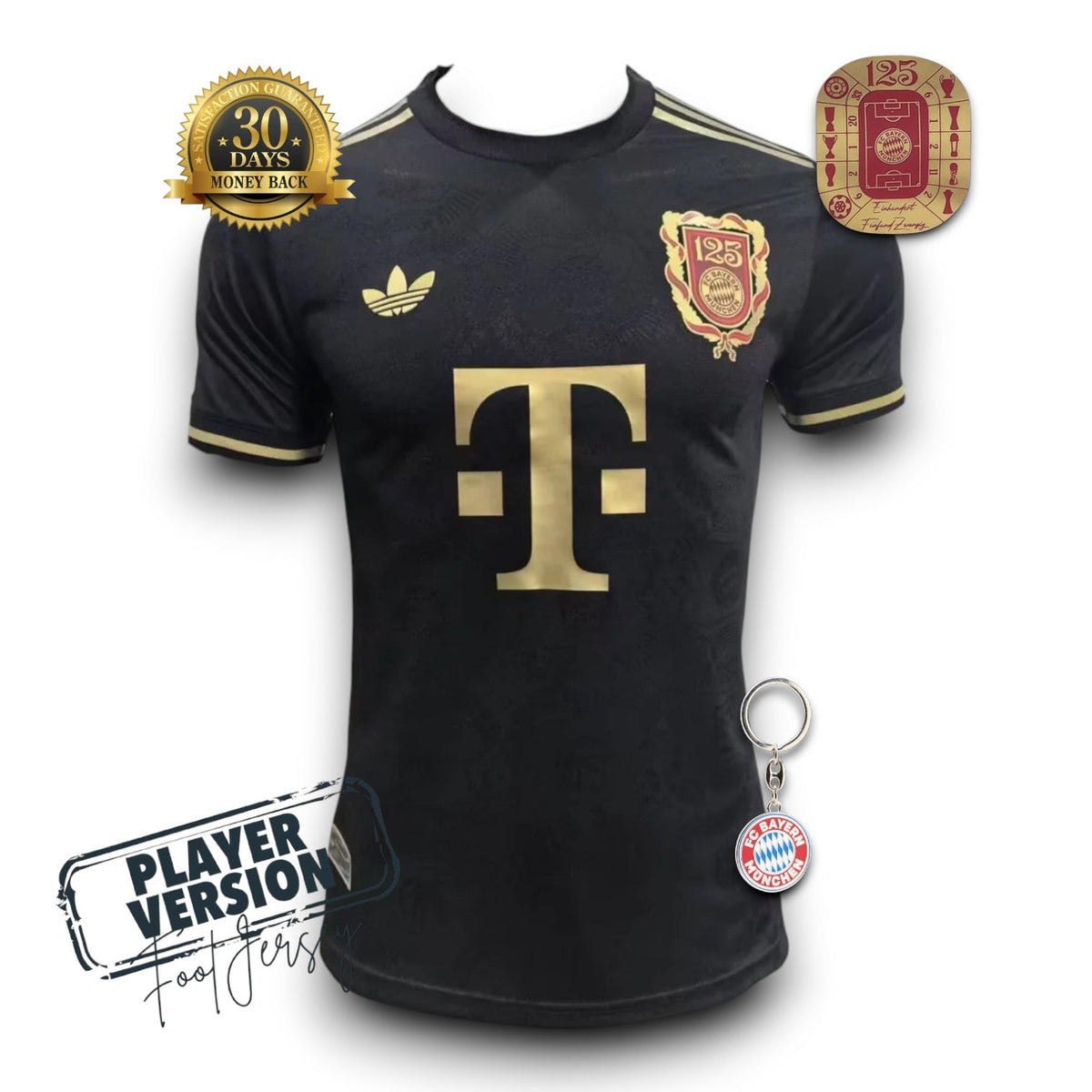Camiseta de jugador del Bayern Múnich 125.º aniversario, color negro