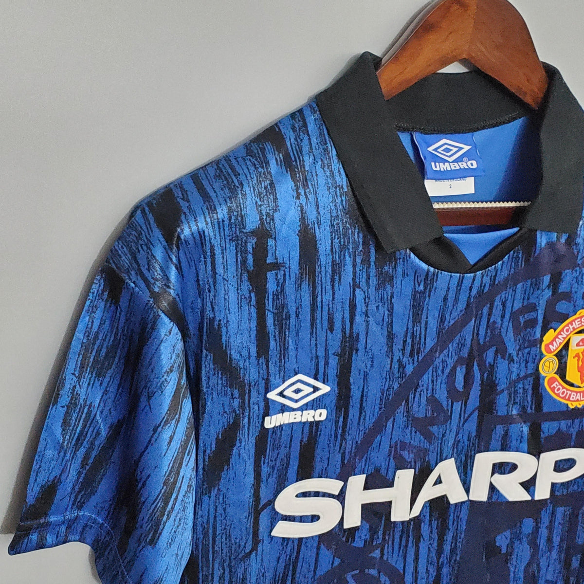 Camiseta retro de visitante del Manchester United 1992/93