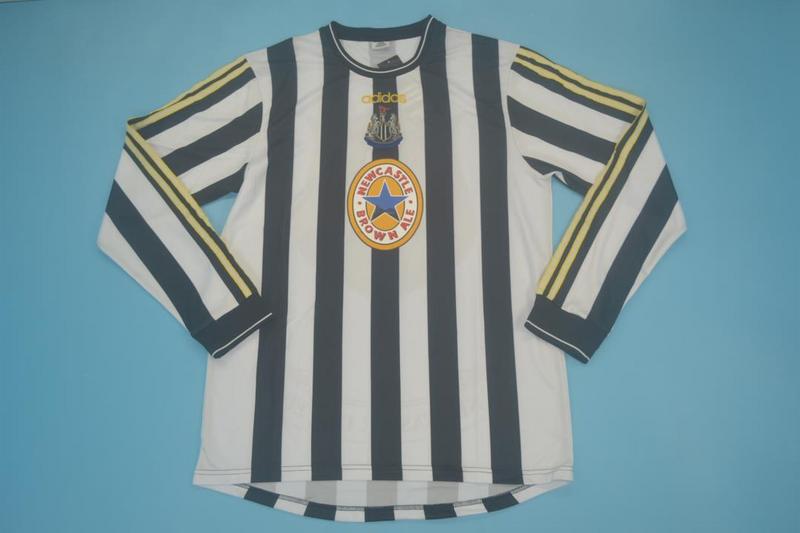 Camiseta retro de local Newcastle 1997/1999 - Manga larga