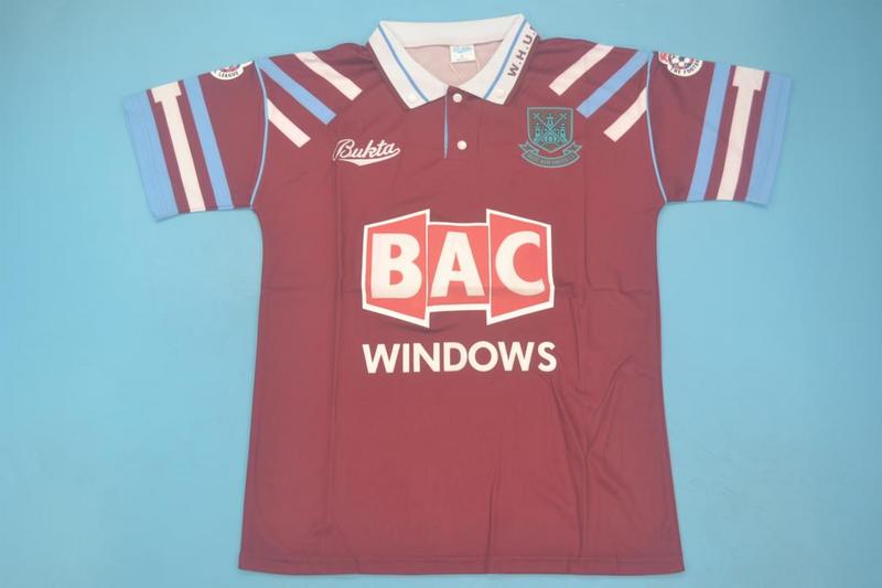 Camiseta retro de local del West Ham United 1991/1992