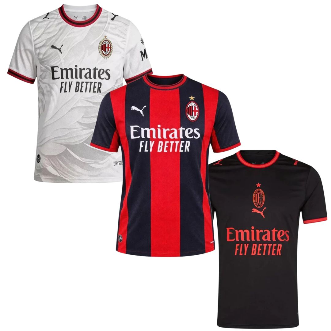Jersey AC Milan Bundle Home + Away + Third 2026/27