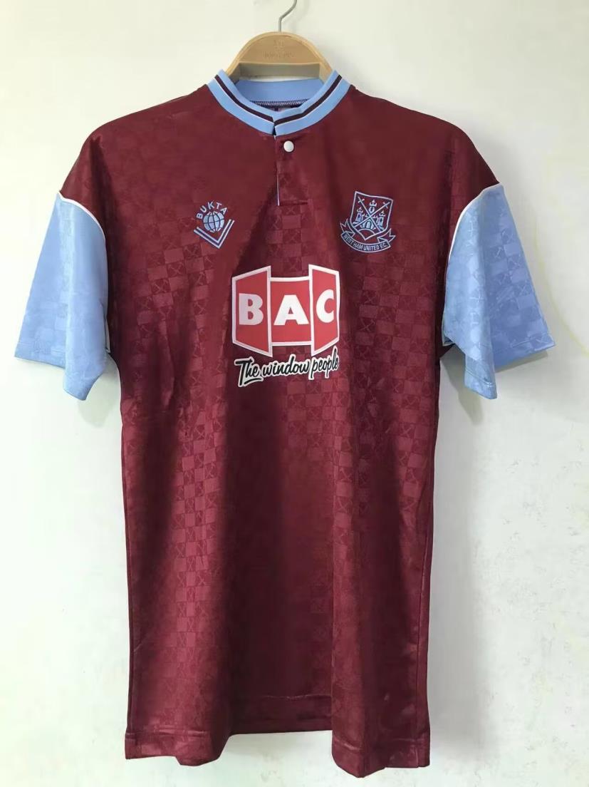 Camiseta retro de local del West Ham United 1989/1990