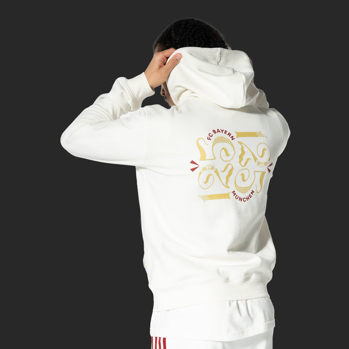Sudadera con capucha del Bayern de Múnich 125.º aniversario, blanca
