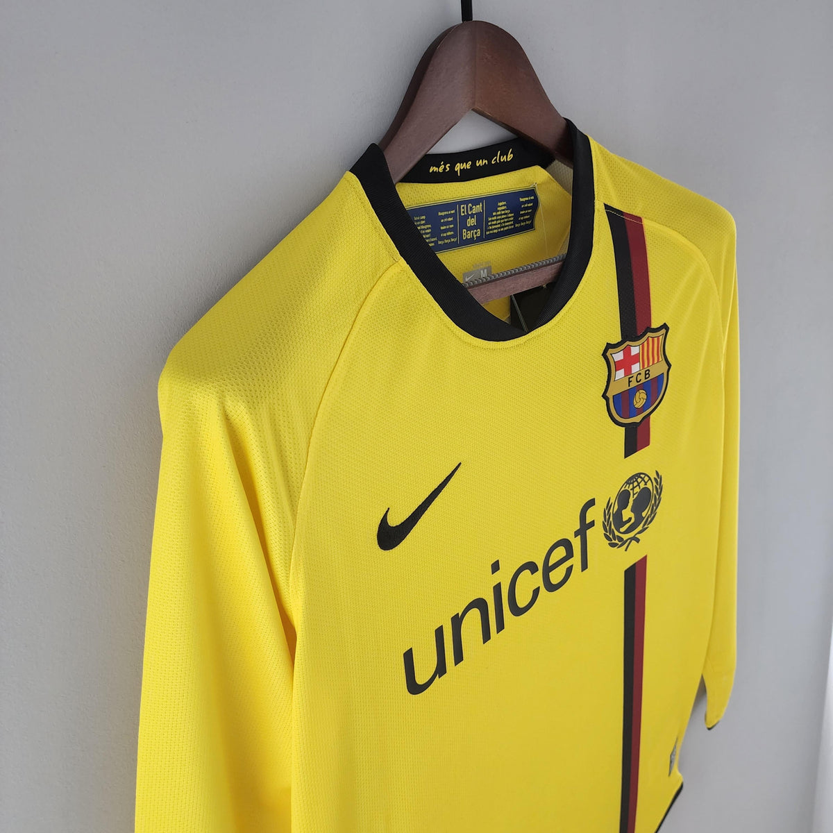 Camiseta retro de visitante del Barcelona 2008/2009 - Manga larga
