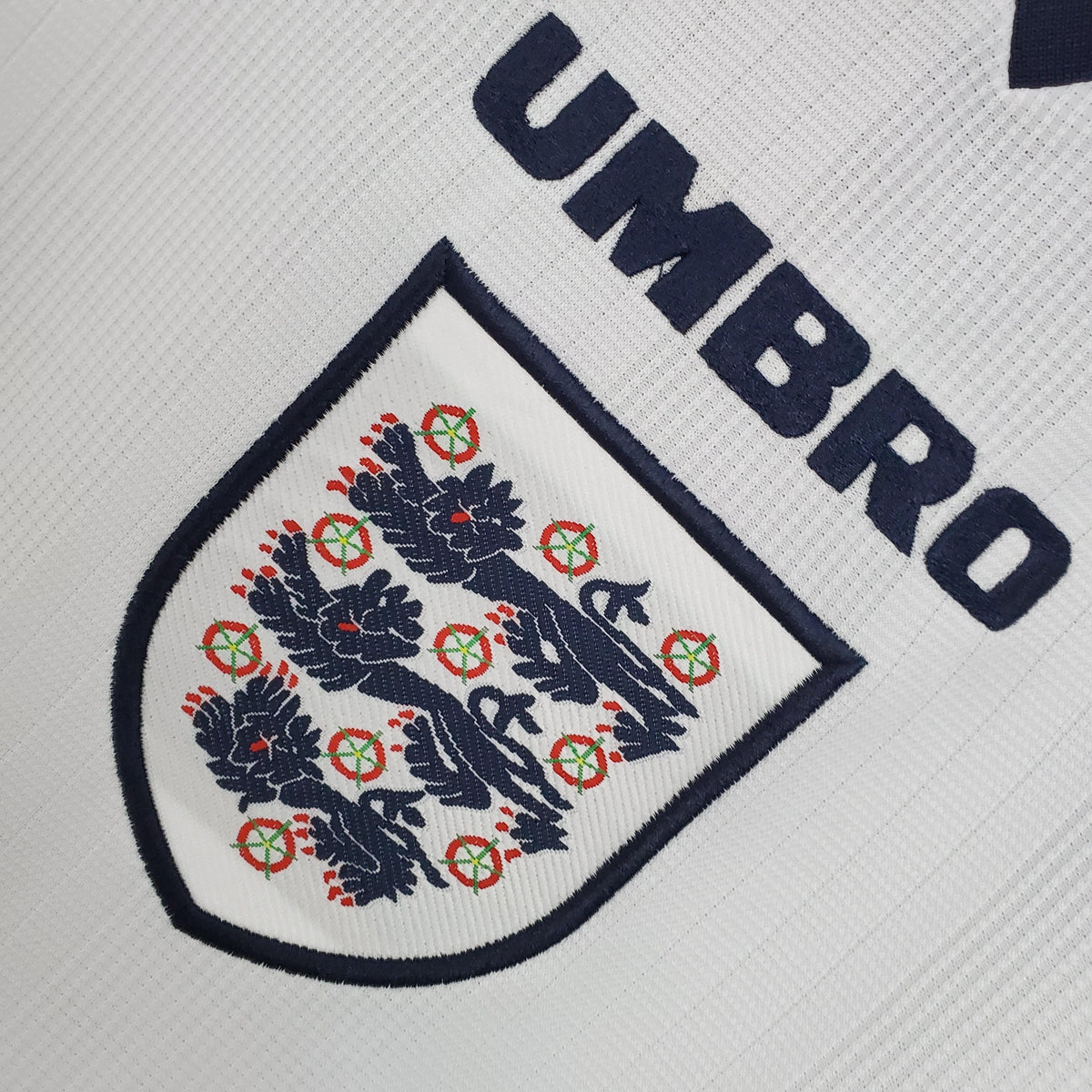 Camiseta retro de local de Inglaterra para la Eurocopa 1995/97