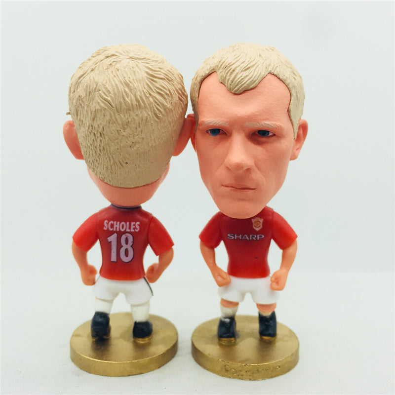 Muñeco Scholes #18 del Manchester United - Temporada 1998/99