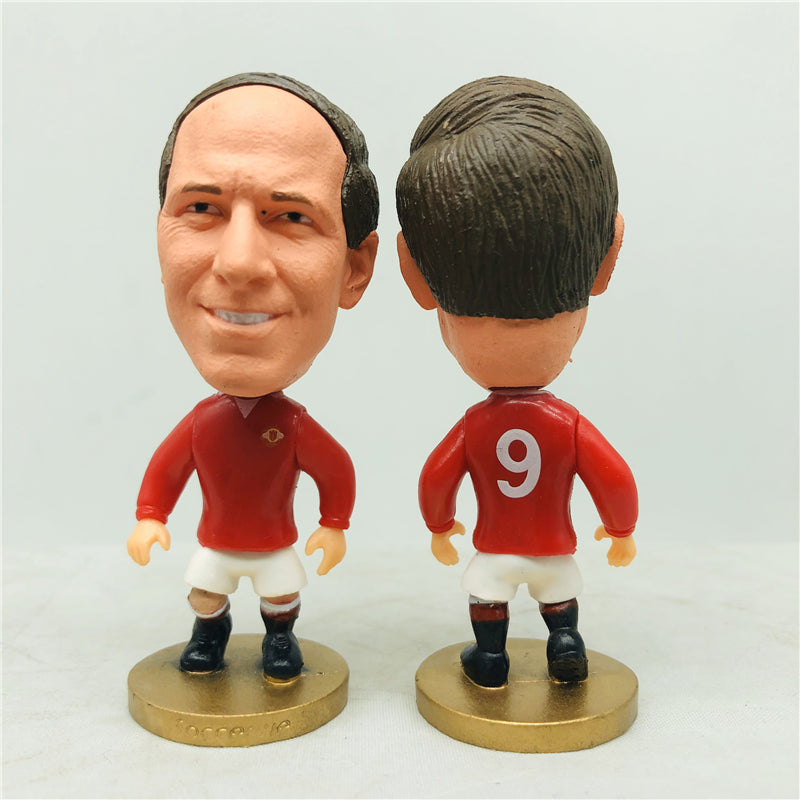 Manchester United #9 Bobby Charlton Muñeco Articulado Temporada Clásica