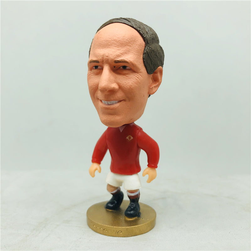 Manchester United #9 Bobby Charlton Muñeco Articulado Temporada Clásica