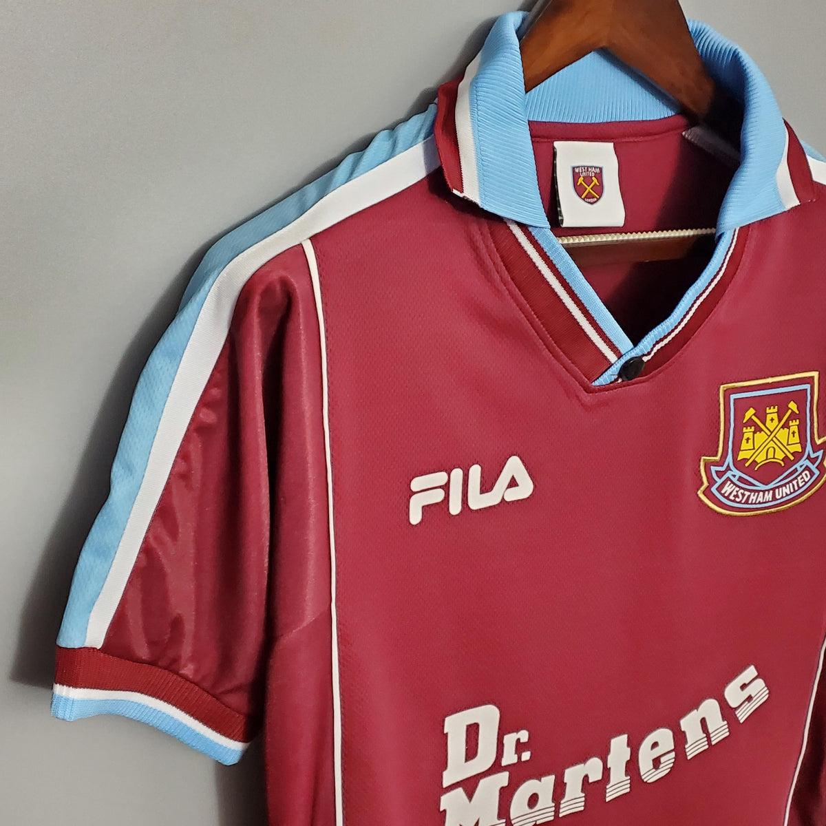 Camiseta retro de local del West Ham United 1999/2001
