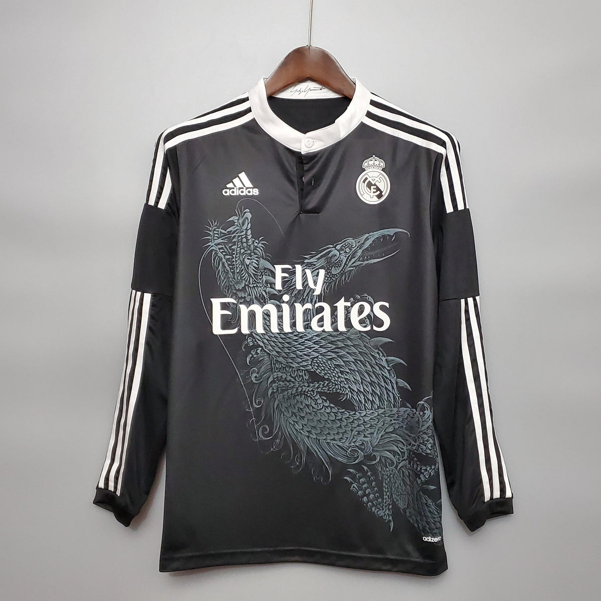 Camiseta retro de visitante del Real Madrid 2014/2015 - Manga larga