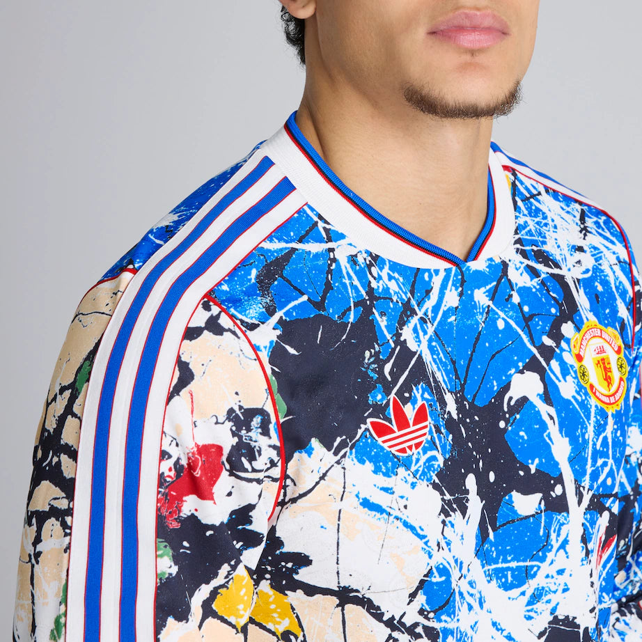 Manchester United x Stone Roses Long Sleeve Jersey Blue