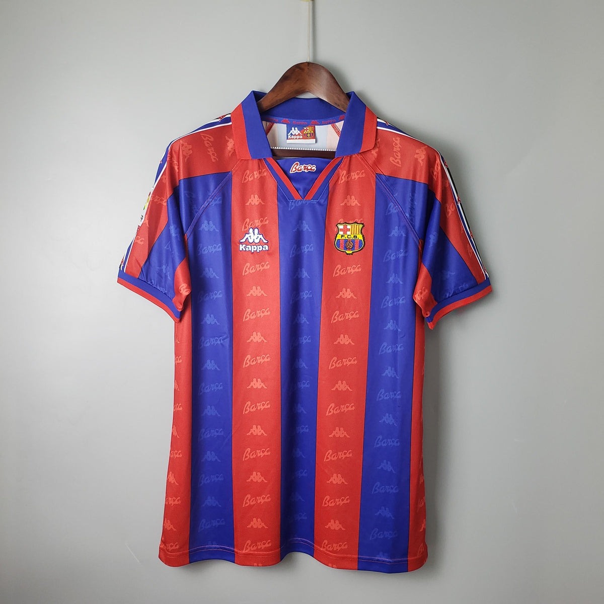 Camiseta retro de local del Barcelona 1996/1997