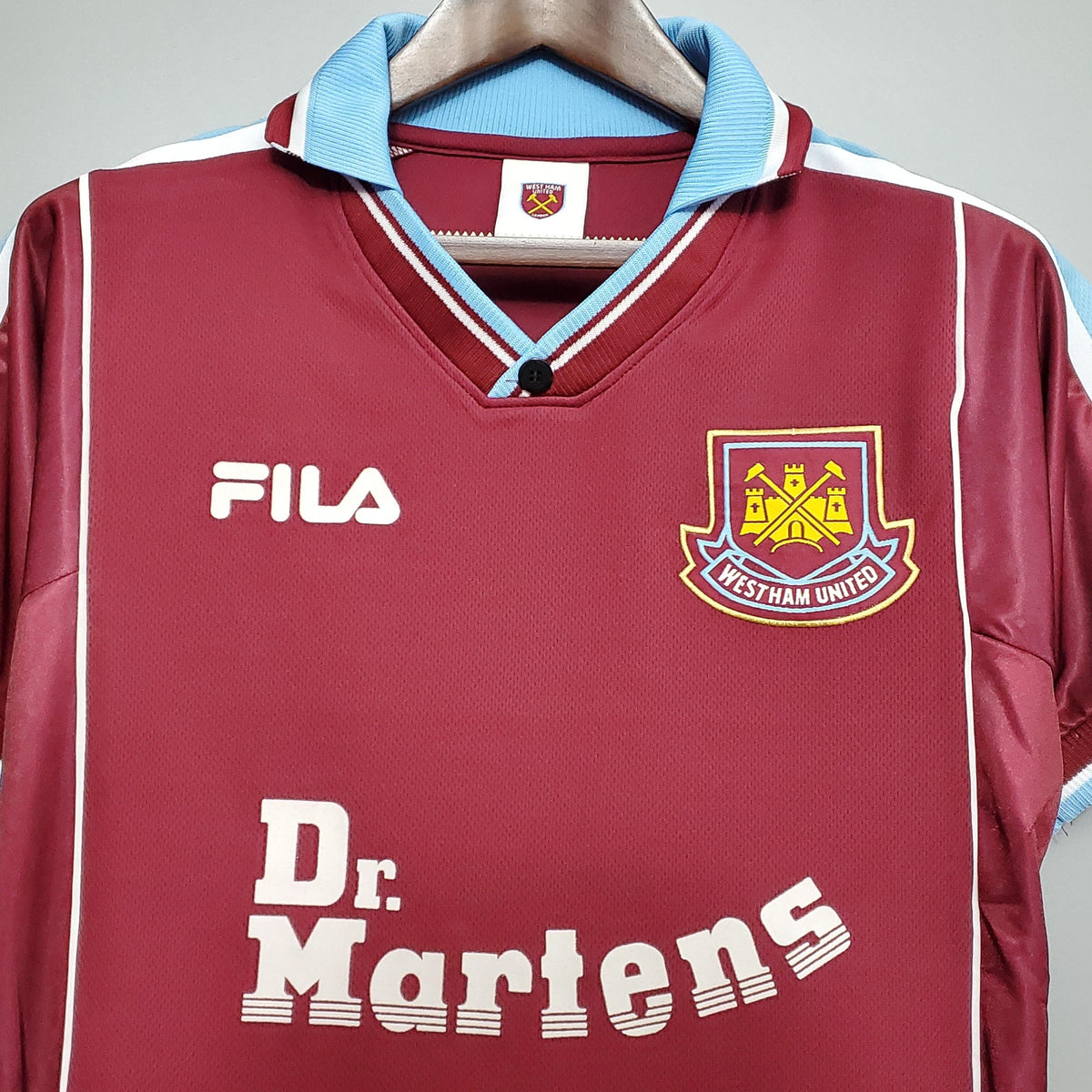 Camiseta retro de local del West Ham United 1999/2001