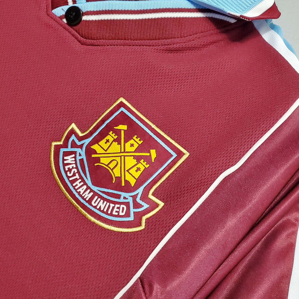 Camiseta retro de local del West Ham United 1999/2001
