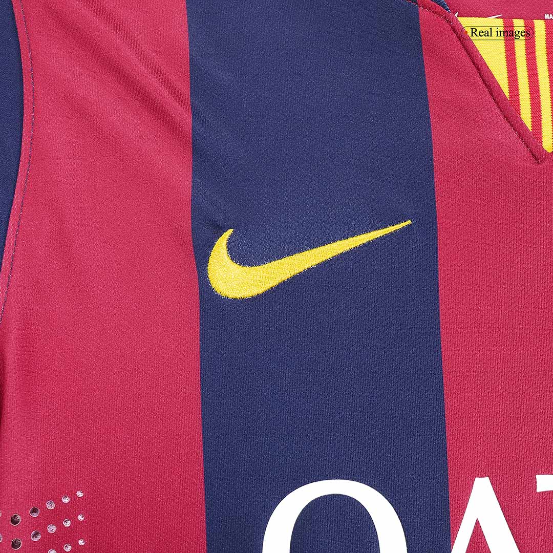 Camiseta retro de local de manga larga del Barcelona Neymar JR 2014/2015