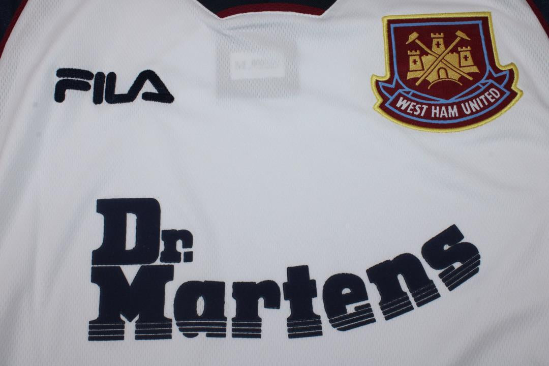 Camiseta retro de visitante del West Ham United 1999/2001