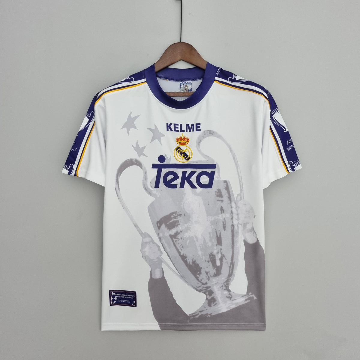 Camiseta conmemorativa retro de la Champions League del Real Madrid 1997/1998