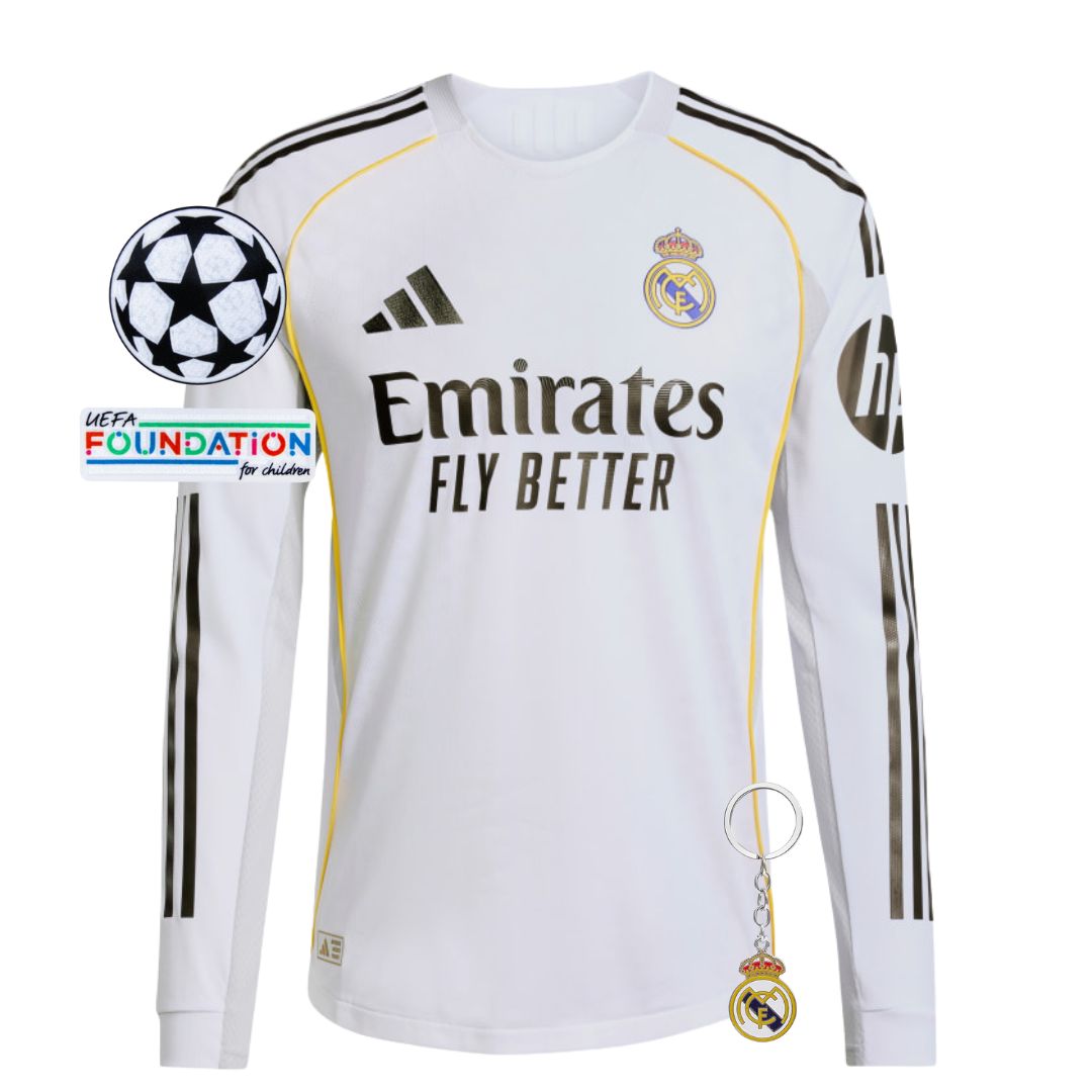 Real Madrid 25/26 I Camiseta local - manga larga