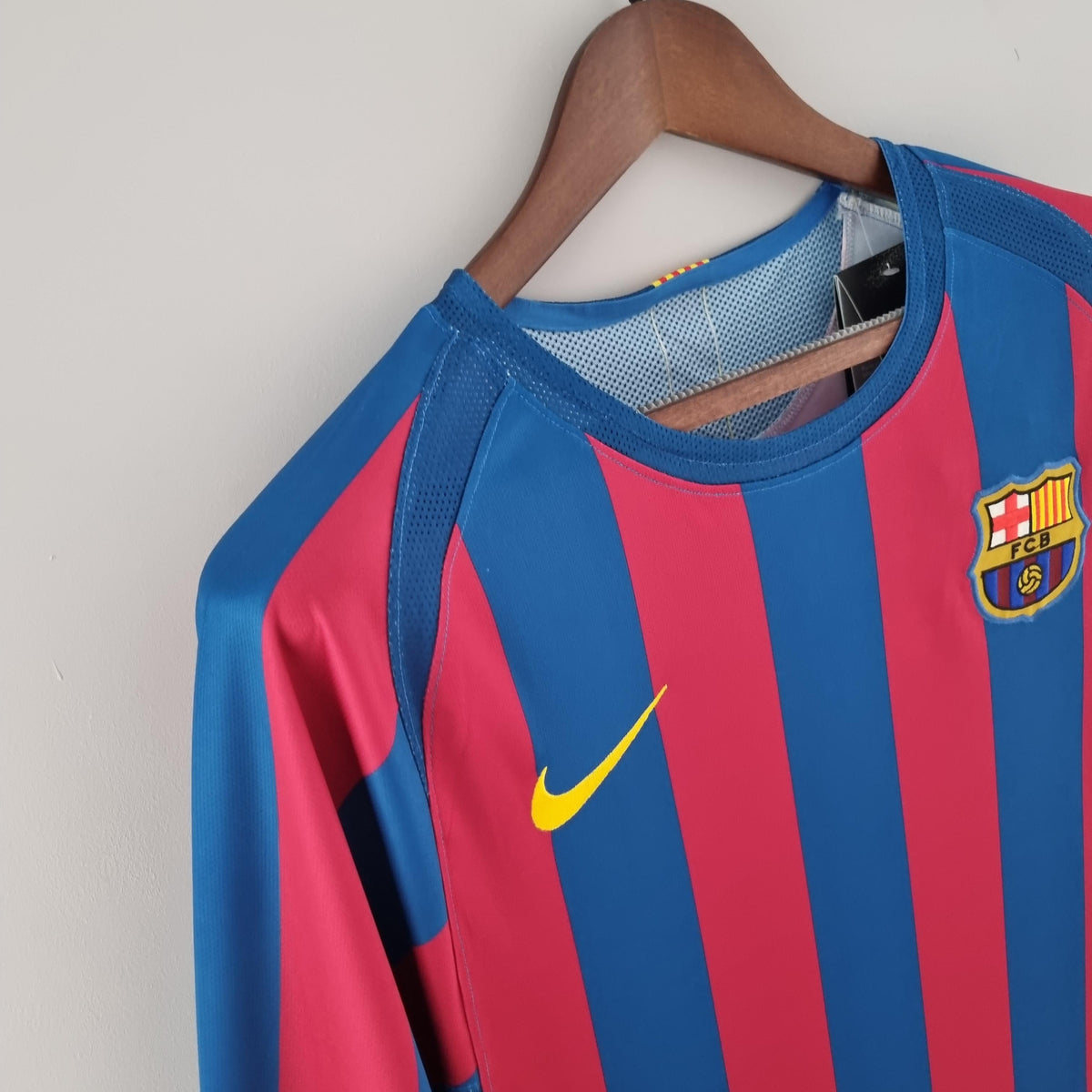 Camiseta retro local del Barcelona 2005/2006 - Manga larga