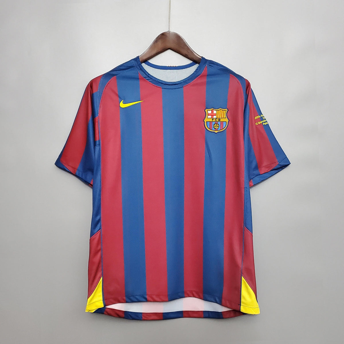 Camiseta retro de local del FC Barcelona de la UEFA Champions League 2006