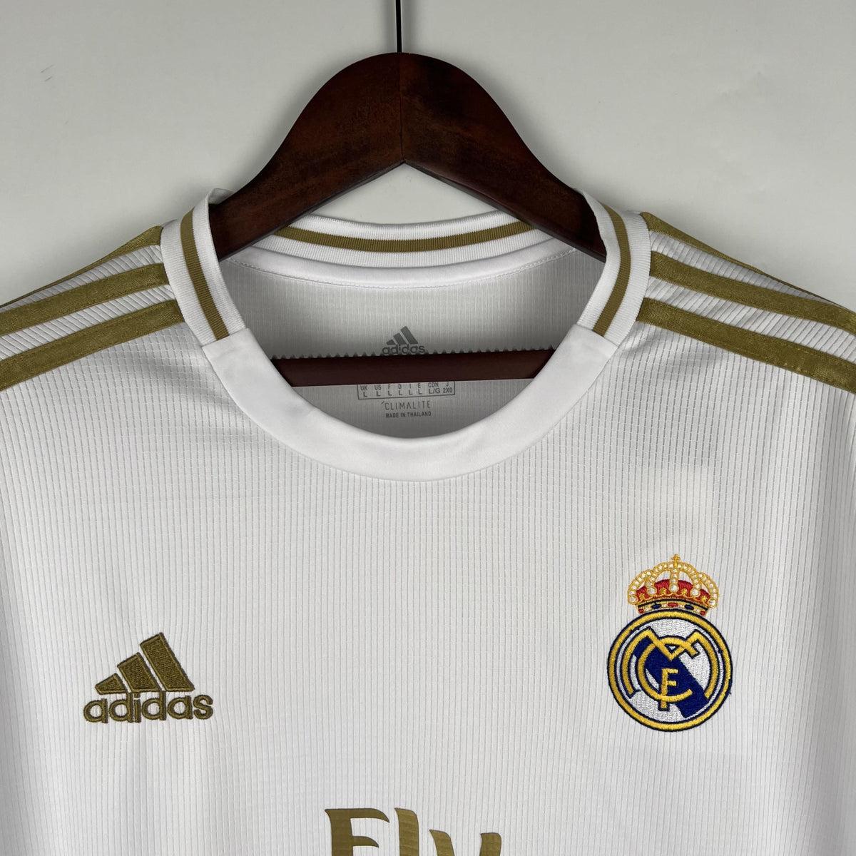 Camiseta retro local del Real Madrid 2019/2020 - Manga larga