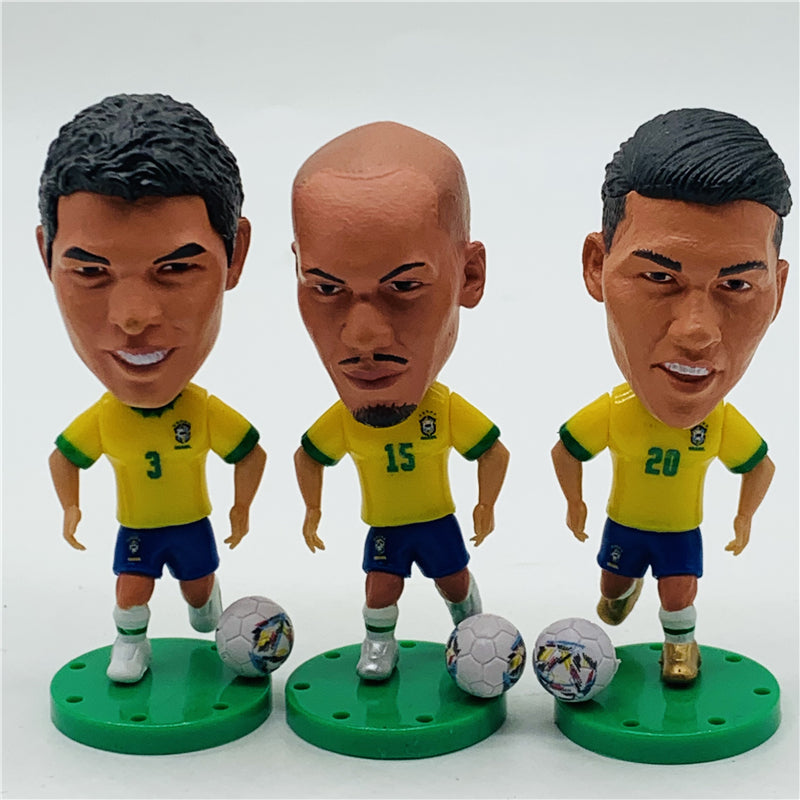 Brasil #3 Thiago Silva Muñeco Temporada Copa Mundial