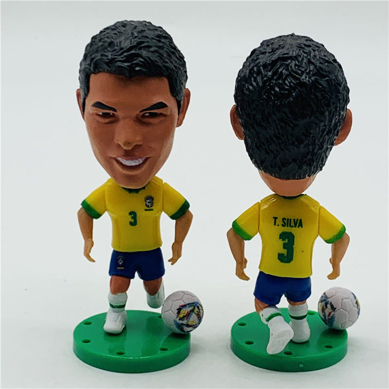 Brasil #3 Thiago Silva Muñeco Temporada Copa Mundial