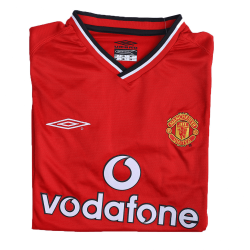 V.NISTELROOY #10 Manchester United Retro Jersey Local 2000/01