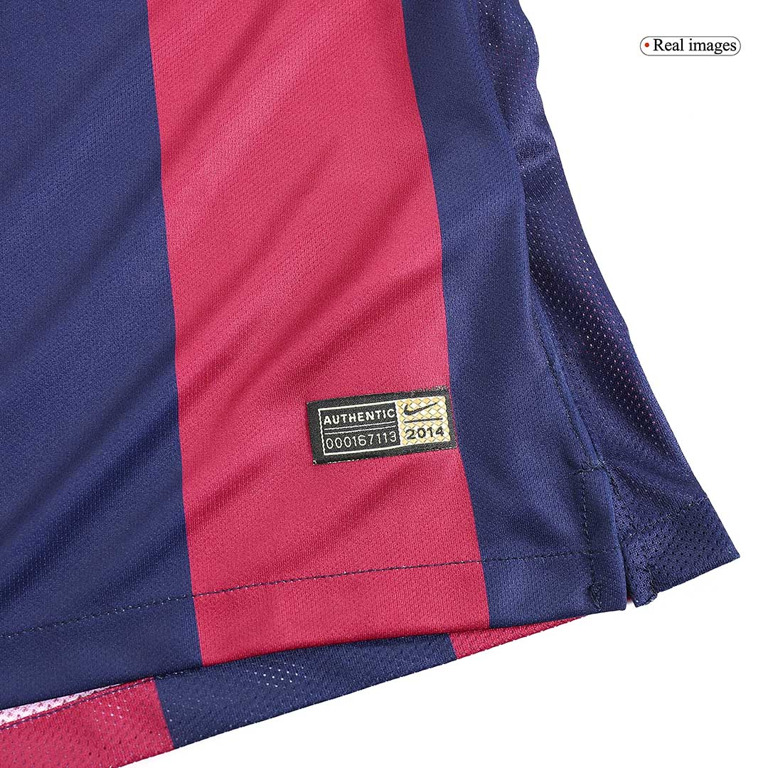 Camiseta retro de local de manga larga del Barcelona Neymar JR 2014/2015