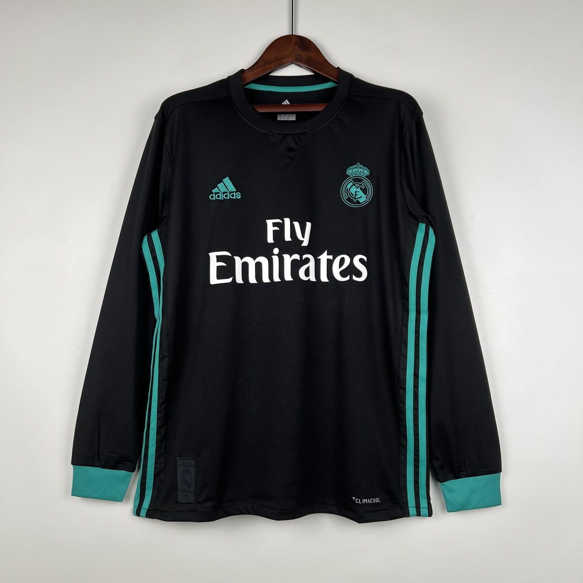 Camiseta retro de visitante del Real Madrid 2017/2018 - Manga larga