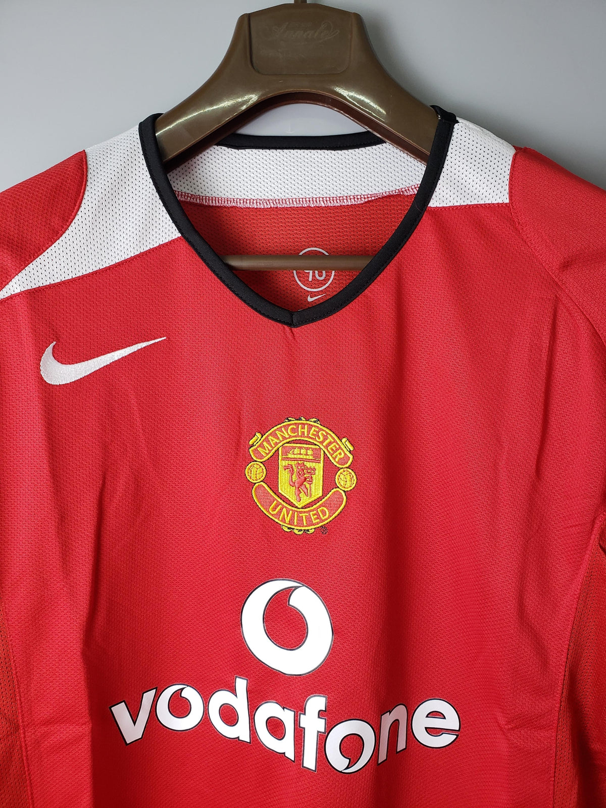 Camiseta retro local del Manchester United 2005 - Manga larga