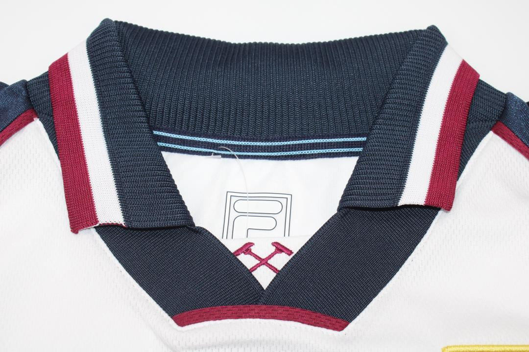 Camiseta retro de visitante del West Ham United 1999/2001
