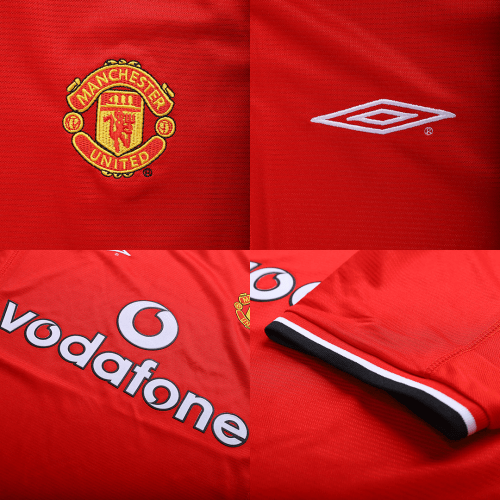 V.NISTELROOY #10 Manchester United Retro Jersey Local 2000/01