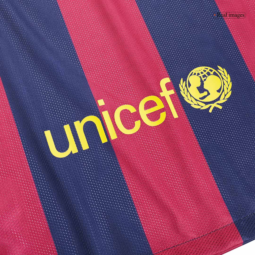 Camiseta retro de local de manga larga del Barcelona Neymar JR 2014/2015