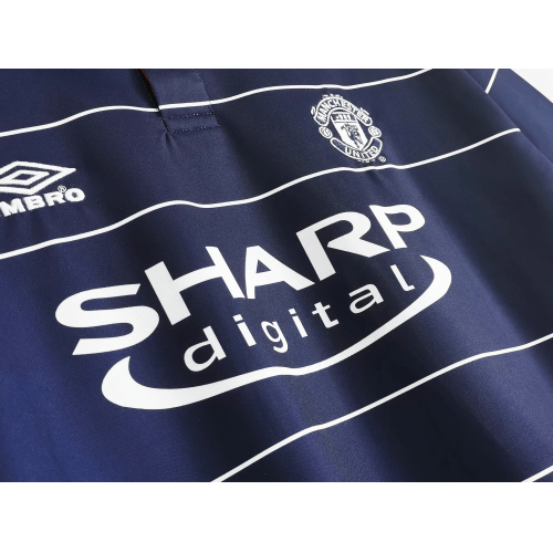 Camiseta retro de visitante del Manchester United, número 7 de Beckham, temporada 1999/00