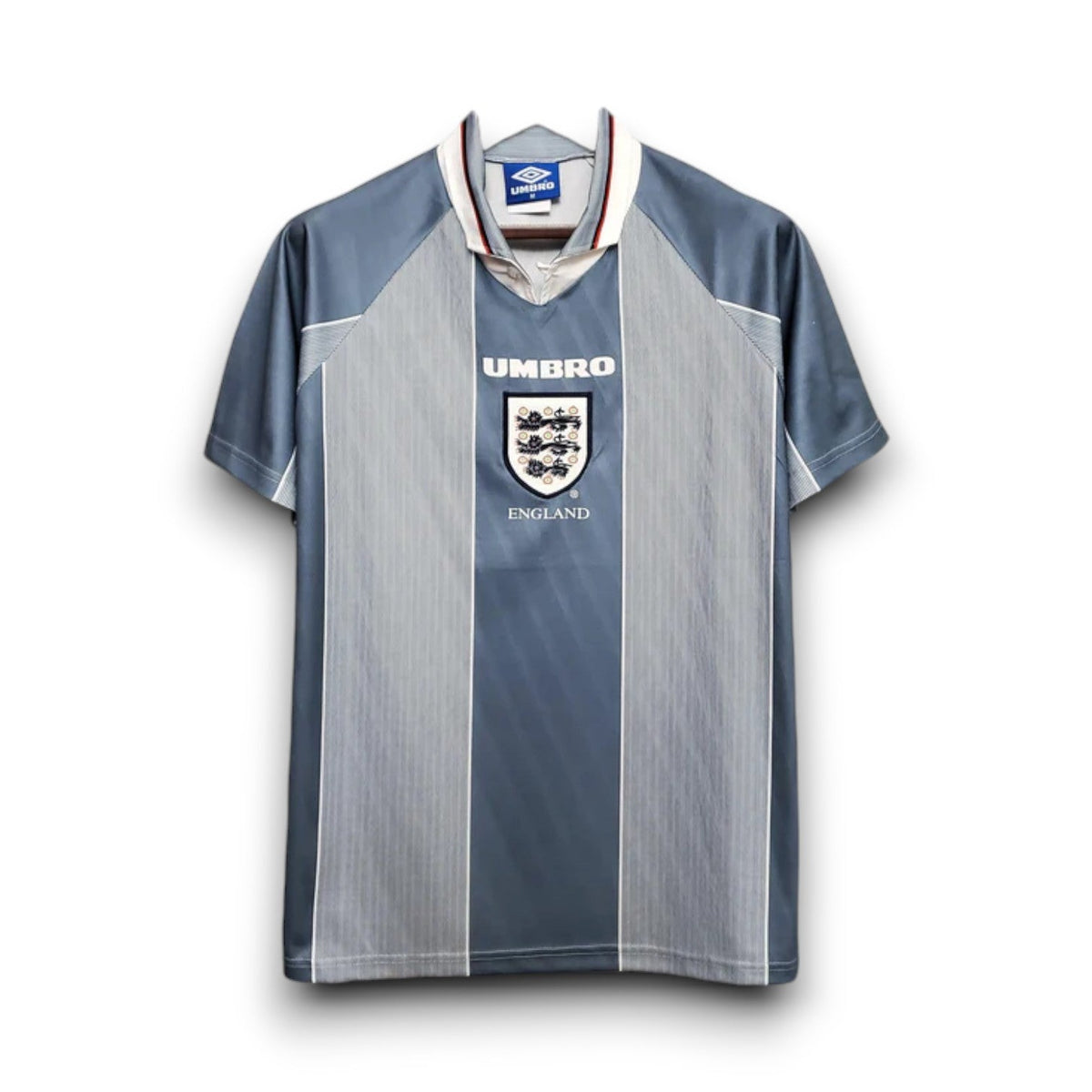 Camiseta retro de visitante de Inglaterra de la Eurocopa 1996