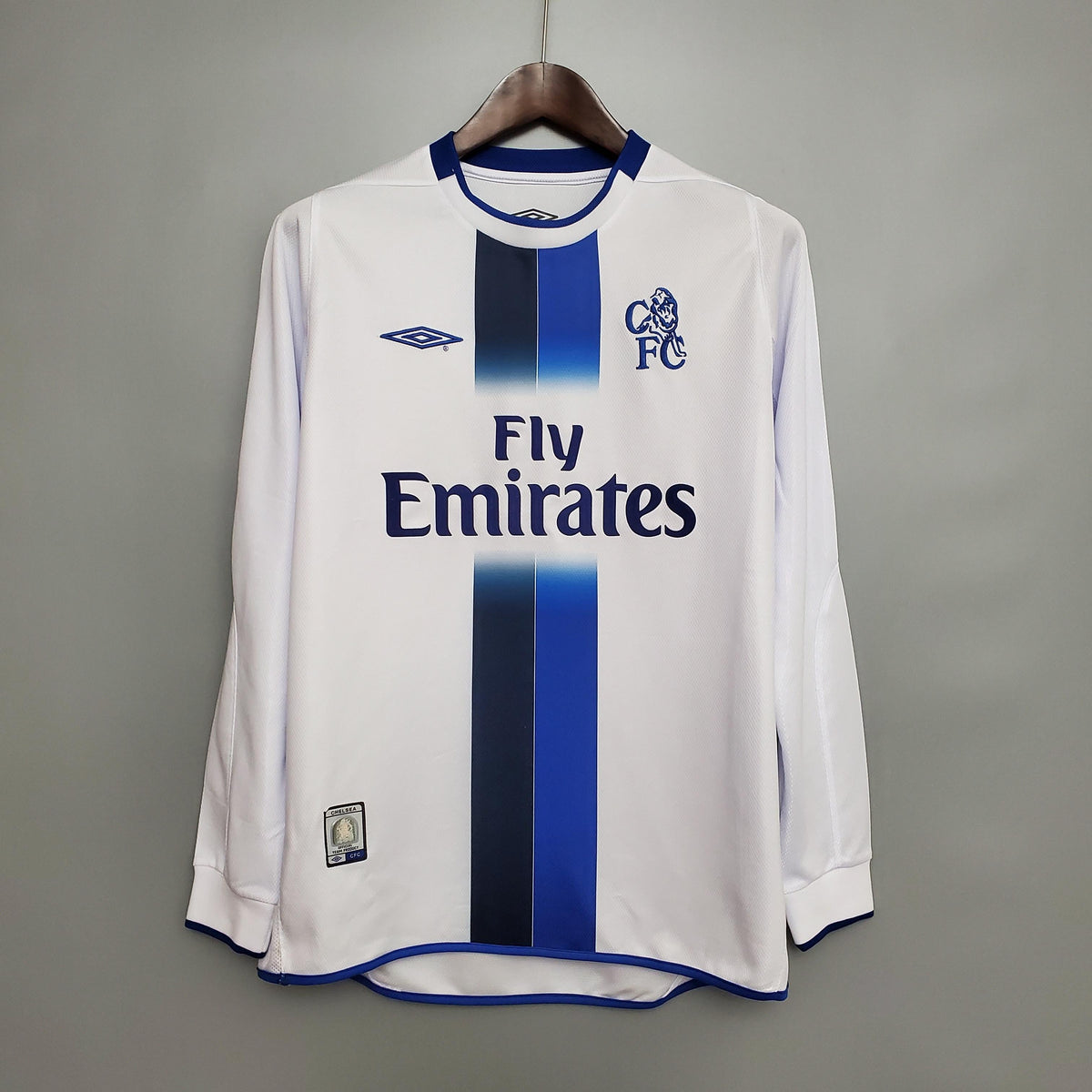 Camiseta retro visitante del Chelsea 2003/05 - Manga larga