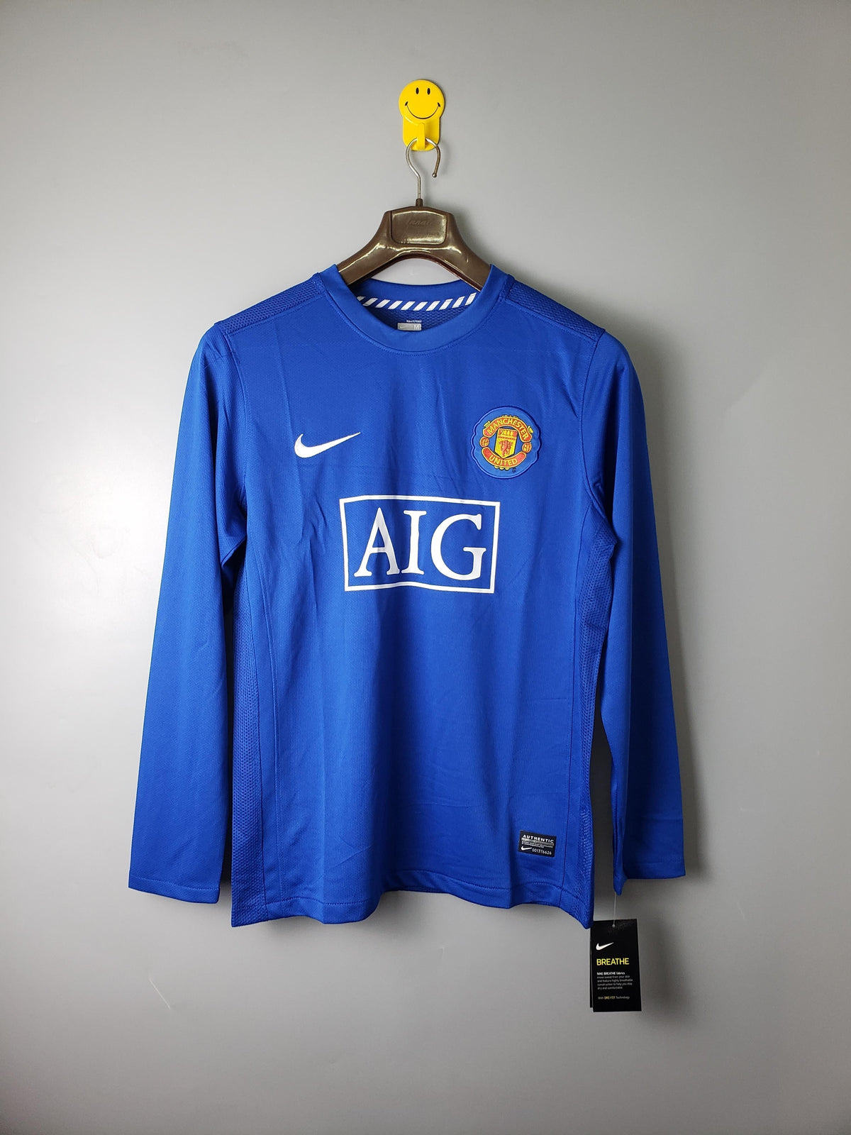 Camiseta retro de visitante del Manchester United 2007/08 - Manga larga