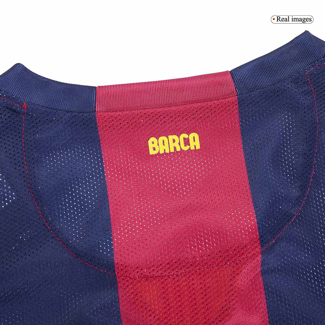 Camiseta retro de local de manga larga del Barcelona Neymar JR 2014/2015