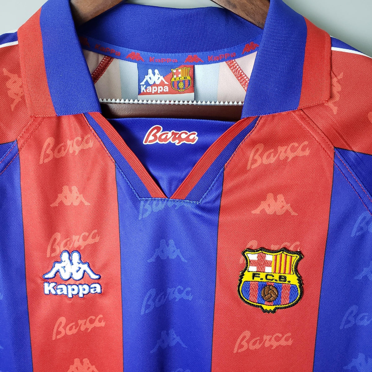 Camiseta retro de local del Barcelona 1996/1997
