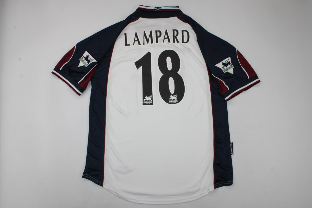 Camiseta retro de visitante del West Ham United 1999/2001