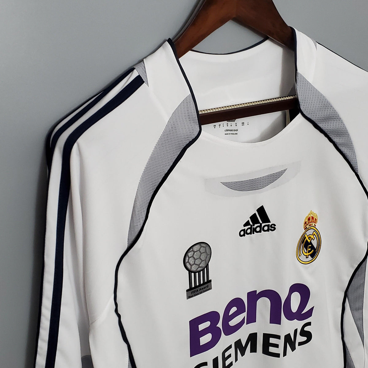 Camiseta retro local del Real Madrid 2006/2007 - Manga larga