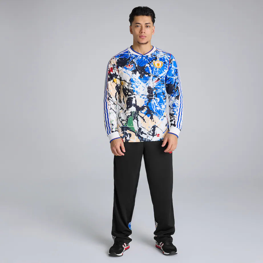 Camiseta de manga larga azul Manchester United x Stone Roses