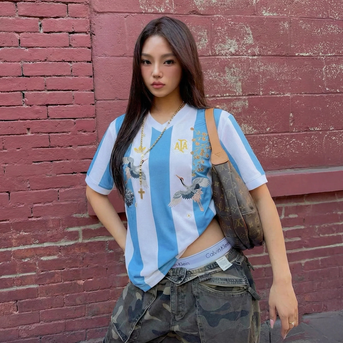 Camiseta Bordada Argentina 25/26