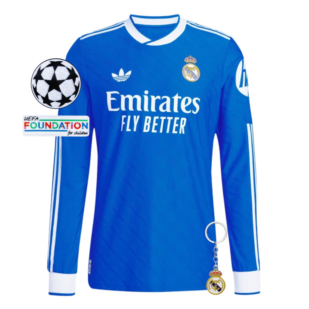 Camiseta Retro Local del Real Madrid III 2025/2026 - Manga Larga