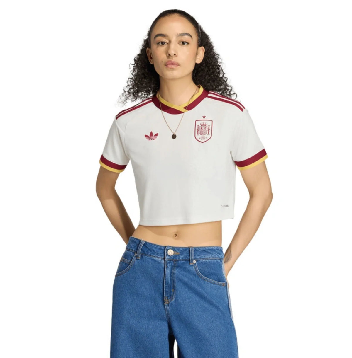 2026 Spain Women's Stadium Cropped Soccer Jersey - World Cup 2026