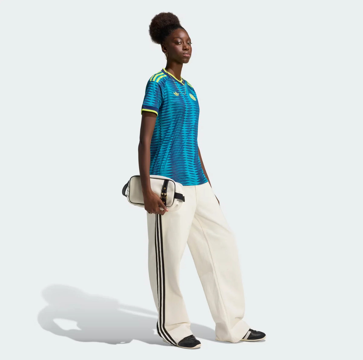 Camiseta Corta de Fútbol de Local para Mujer Colombia 2026 - Copa Mundial 2026