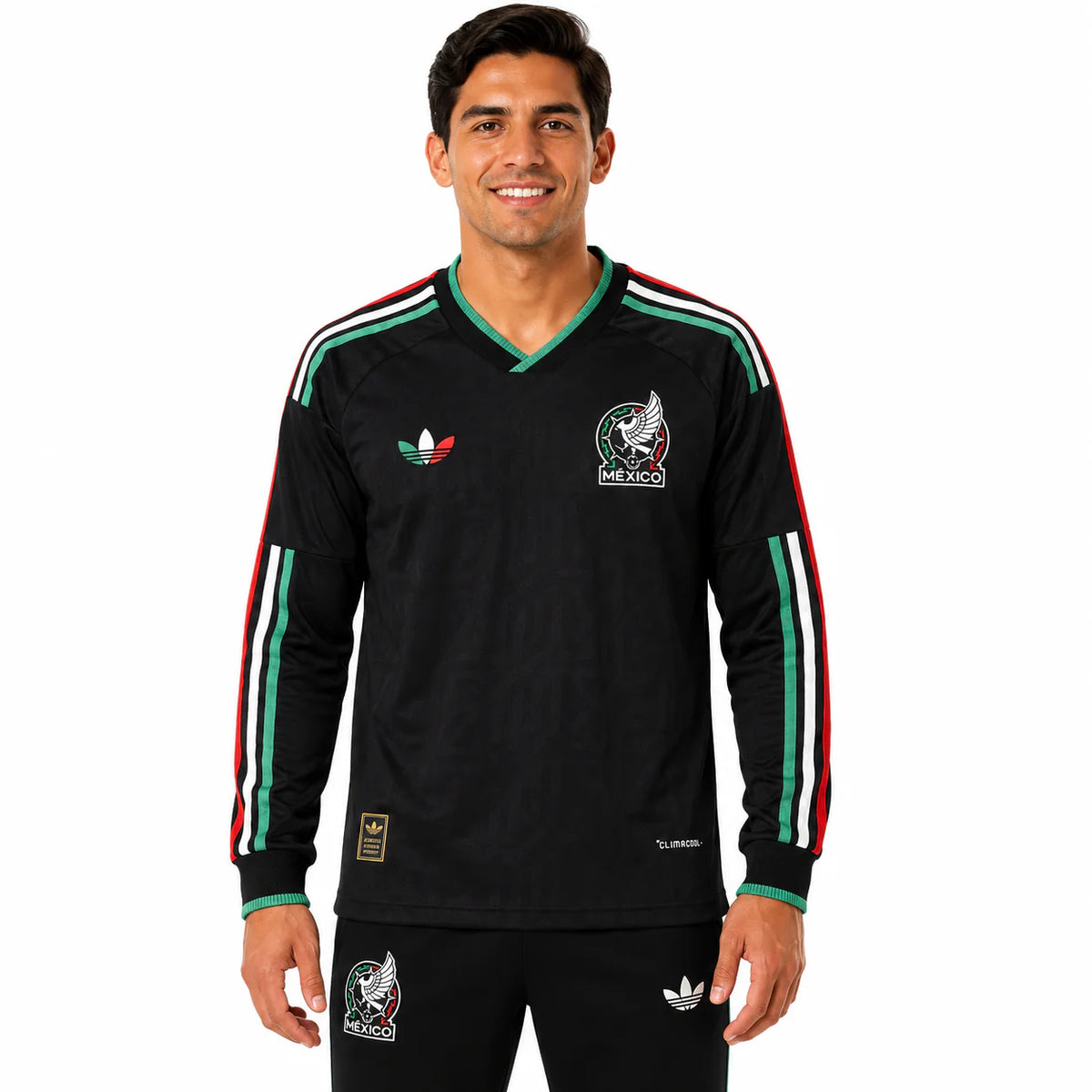 Camiseta retro de México 1998 (local) - Manga larga